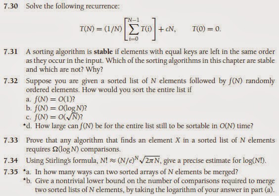 7.30 - Solucionario Data Structures and Algorithm Analysis - Wesley